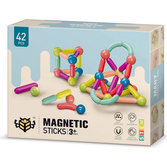 Juego Bolas-Varillas Magnéticas 36 pcs